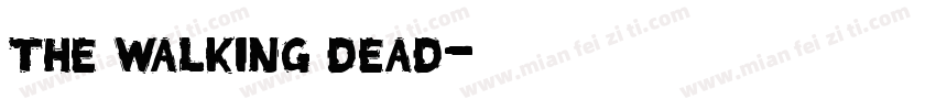 the walking dead字体转换